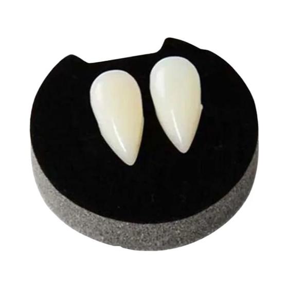 Imagem de Halloween Vampiro Dentes Presas Dentaduras Prop Diy Traje Cosplay Dentes Falsos Decoração De Goma