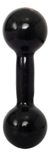 Imagem de Halter Emborrachado 3kg Peso P/ Treino Academia Cor Preto