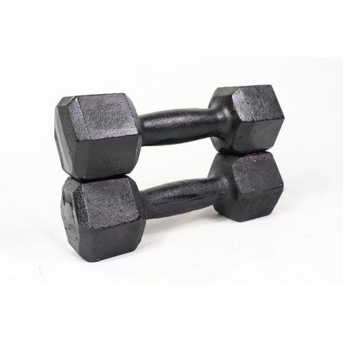 Imagem de Halter sextavado 7kg pintado - par  iniciativa fitness