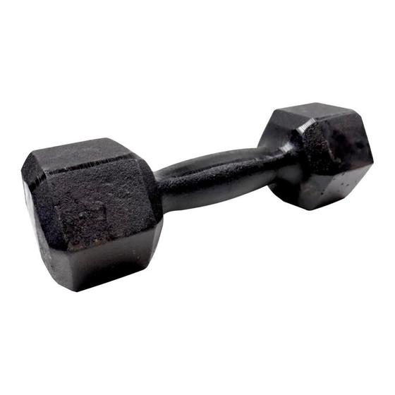 Imagem de Halter Sextavado Peso Emborrachado Academia Musculação Fitness Treino em Casa Exercício Funcional  Atividade