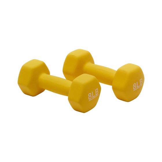 Imagem de Halteres Revestidos de Neoprene Amazon Basics - Conjunto Hexagonal de 3,6kg
