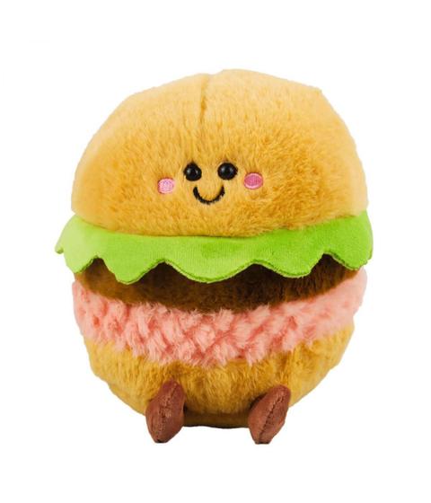 Imagem de Hamburger De Pelúcia Com Rosto Presente 18 Cm