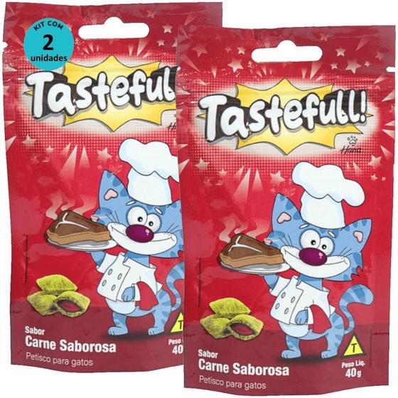 Imagem de Hana Tastefull Nuggets Gatos Carne Saborosa 40G Kit 2 Un