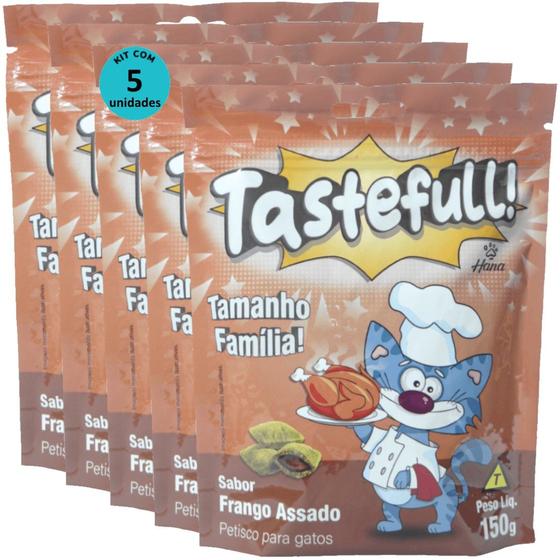 Imagem de Hana Tastefull Nuggets Para Gatos Frango Assado 150g Kit 5 un