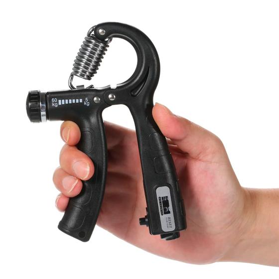 Imagem de Hand Grip Ajustavel Regulagem De Peso E Contador 5kg 60kg Com Contador