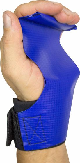 Imagem de Hand Grip Azul Luva Proteção Barra Academia