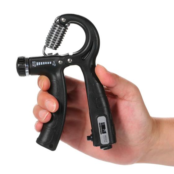 Imagem de Hand Grip Com Molas Ajuste 5kg A 60kg Fisioterapia Exercício Funcional Com Contador
