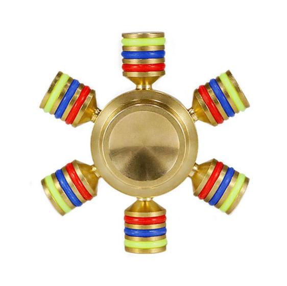 Imagem de Hand Spinner Profissional Desmontável Sextavado Golden Light