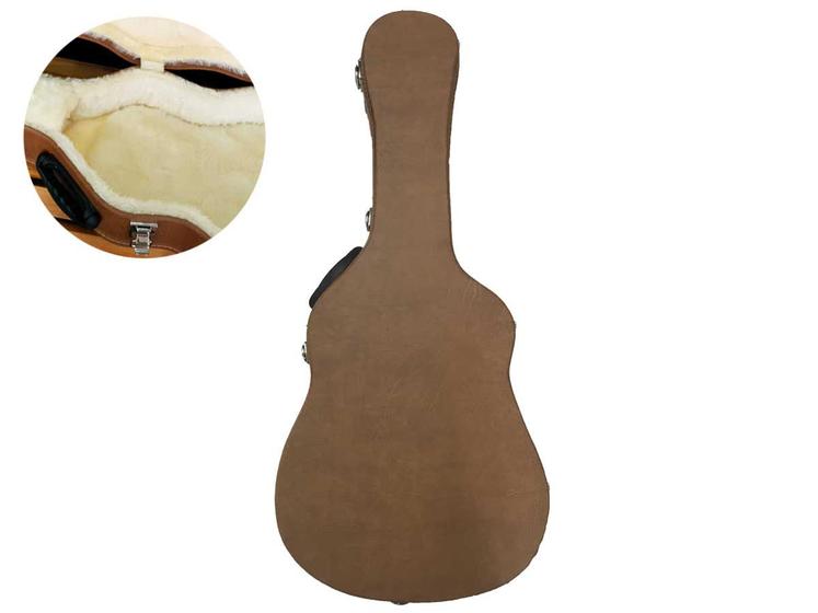 Hard Case Estojo Super Luxo para Violão Folk 6 Cordas Upcases - Cases e ...