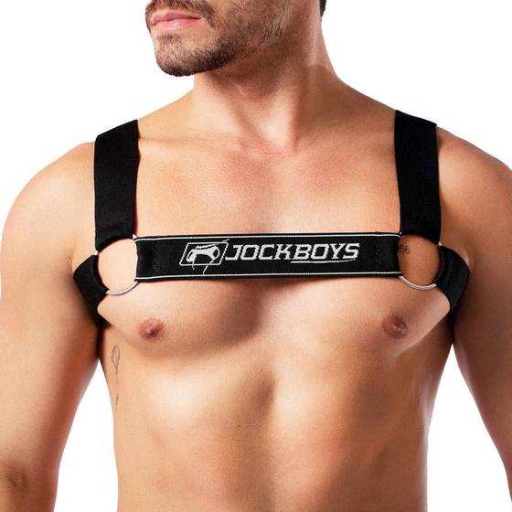 Imagem de Harness Masculino 4 Argolas Preto