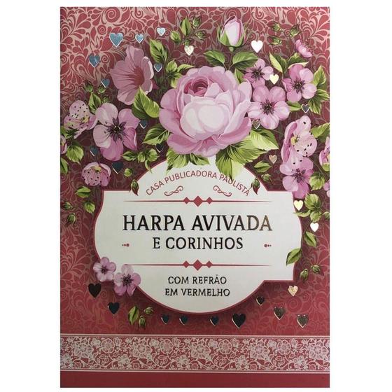 Imagem de Harpa Avivada e Corinhos - Letra Hipergigante - Brochura - Floral