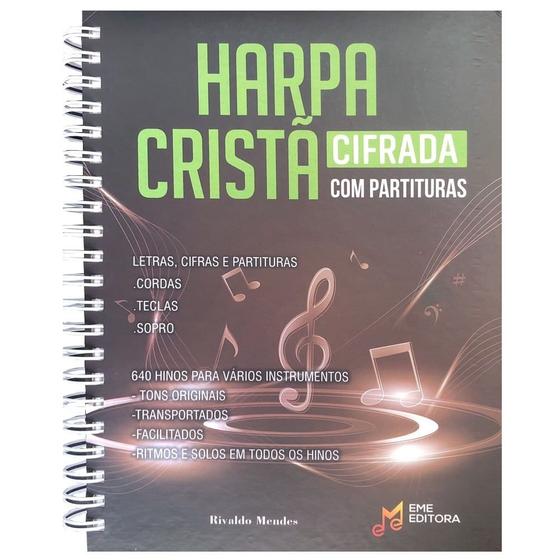 Imagem de Harpa Cristã Cifrada com Partituras - EME Editora