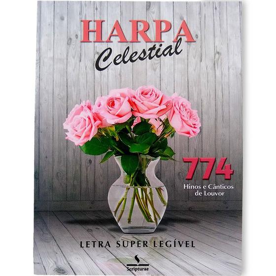 Harpa Cristã Letra Grande Edição Celestial Tam Médio Flores - Outros Livros  - Magazine Luiza