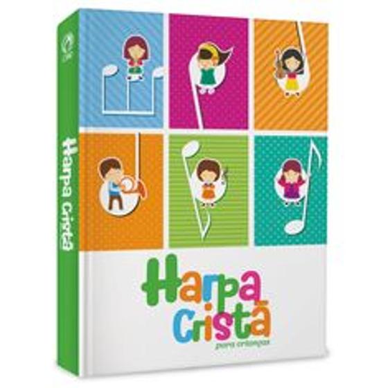 Imagem de Harpa Cristã Popular Média para Crianças (Capa Notas Musicais)