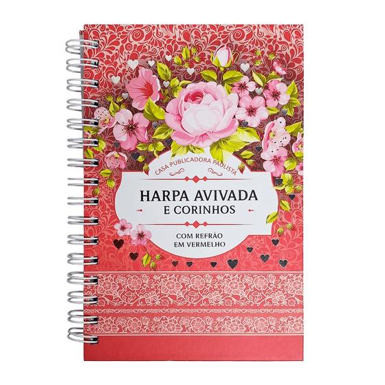 Imagem de Harpa e Corinhos Grande Capa Dura, Rosa - CPP