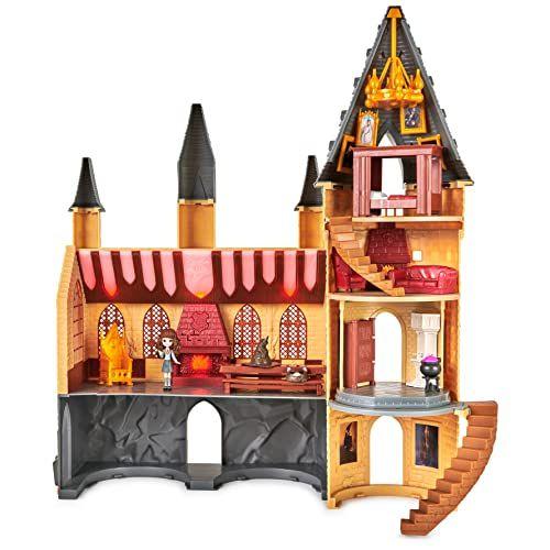 Imagem de Harry Potter do Mundo Mágico, Castelo Mágico de Hogwarts Minis com 12 acessórios, luzes, sons e boneca Hermione exclusiva, brinquedos infantis para maiores de 5 anos