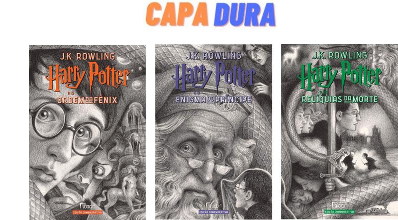 Imagem de Harry potter edição comemorativa 20 anos kit com 03 livros