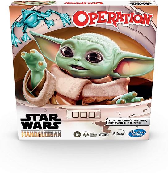 Imagem de Hasbro Gaming Operation Game: Star Wars The Mandalorian Edition Board Game for Kids