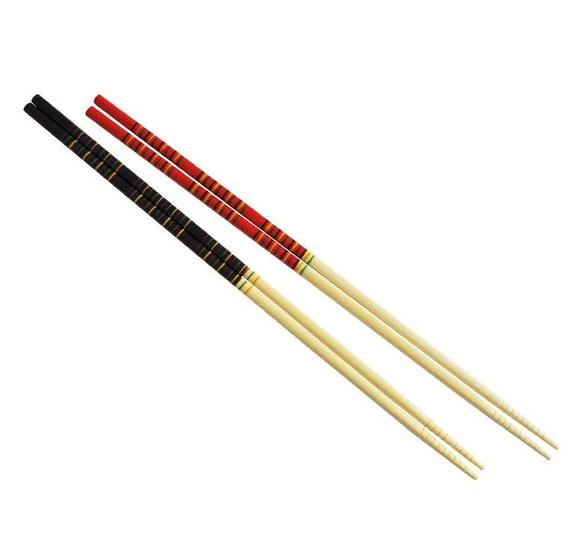 Imagem de Hashi Aguebashi Bambu Longo 33cm Frituras Comida Japonesa Oriental