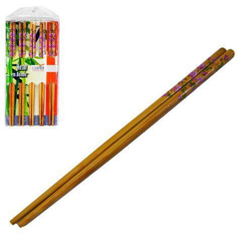 Imagem de Hashi de Bambu Kit com 10 Pares 24 CM