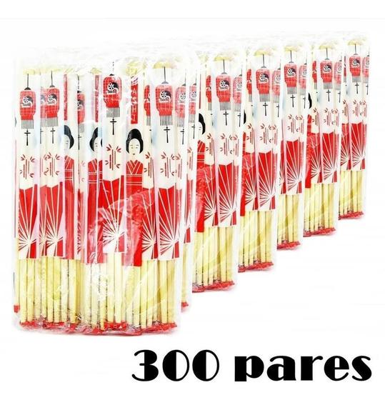 Imagem de Hashi De Bambú Redondo 50 Pares - (Kit com 6)