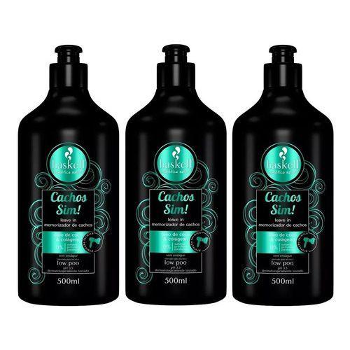Imagem de Haskell Cachos Sim Creme Para Definição E Pentear 3x500ml