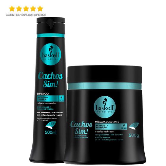 Imagem de Haskell Cachos Sim Shampoo + Máscara 500ml