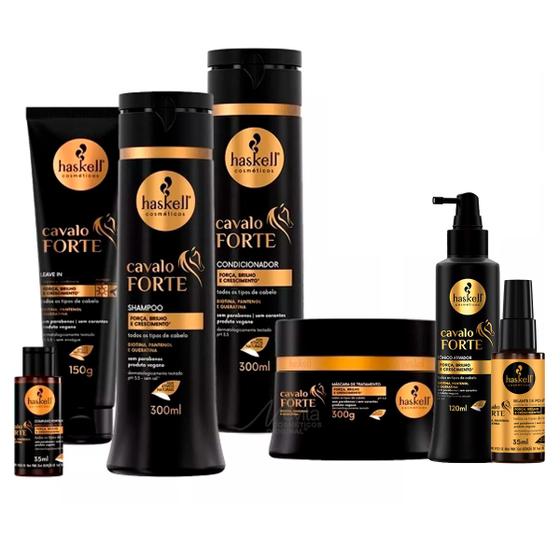 Imagem de Haskell Cavalo Forte Completo 300ml 7 Produtos com Tônico