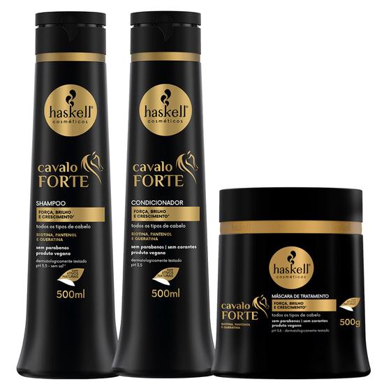 Imagem de Haskell Cavalo Forte Shampoo + Condicionador + Mascara