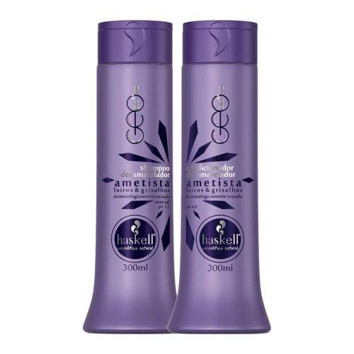 Haskell Desamarelador Shampoo E Condicionador Ametista para Cabelos Loiros e Descoloridos Menor preço em Haskell Desamarelador Shampoo E Condicionador Ametista para Cabelos Loiros e Descoloridos