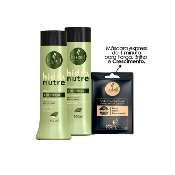 Imagem de Haskell Hidranutre Shampoo + Condicionador 300ml +Dose 40g