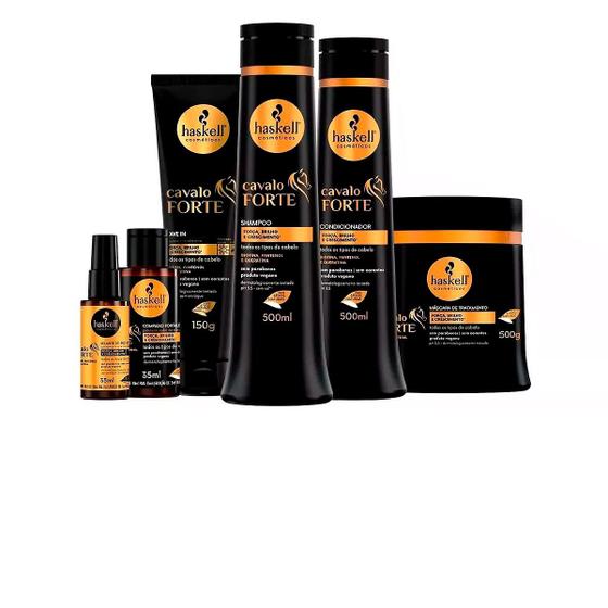 Imagem de Haskell Kit Cresce Cabelo 500ml Cavalo Forte 6 Itens