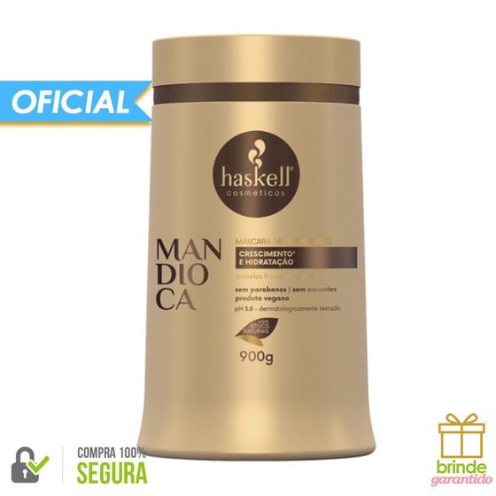 Imagem de Haskell Máscara de Mandioca 900g Haskell - Mandioca Haskell para Cabelos Ressecados