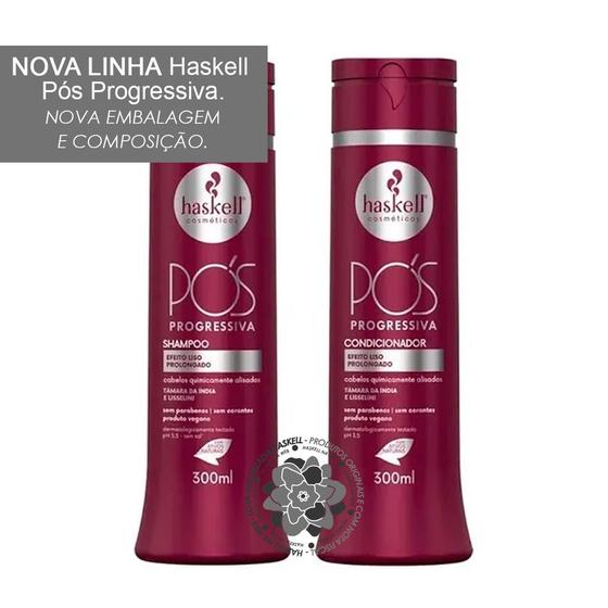 Imagem de Haskell Pós Progressiva Shampoo + Condicionador 300ml - Liso prolongado