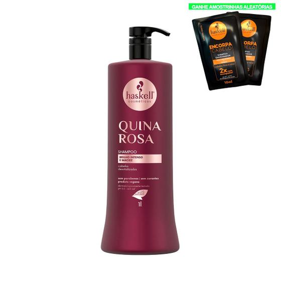 Imagem de Haskell Quina Rosa Shampoo 1 Litro - Brilho e Maciez