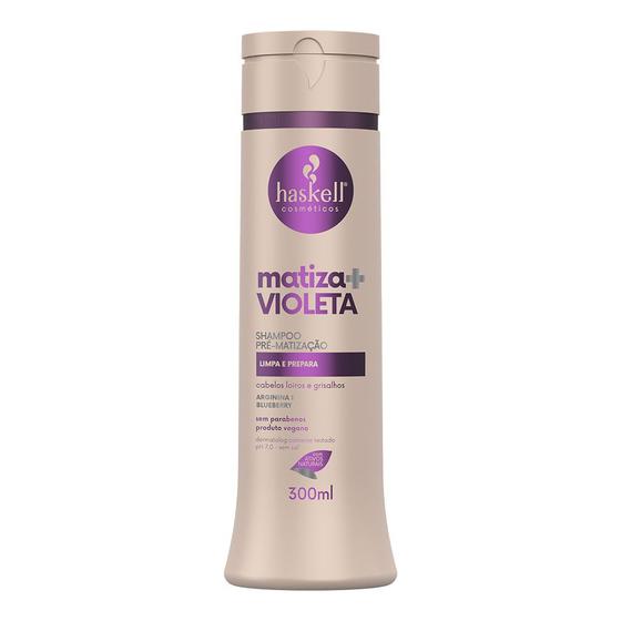 Imagem de Haskell Shampoo Matiza+ Loiro Roxo Violeta Color Extend 300ml