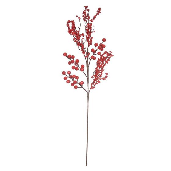 Imagem de Haste Berry Natal Vermelho 63cm