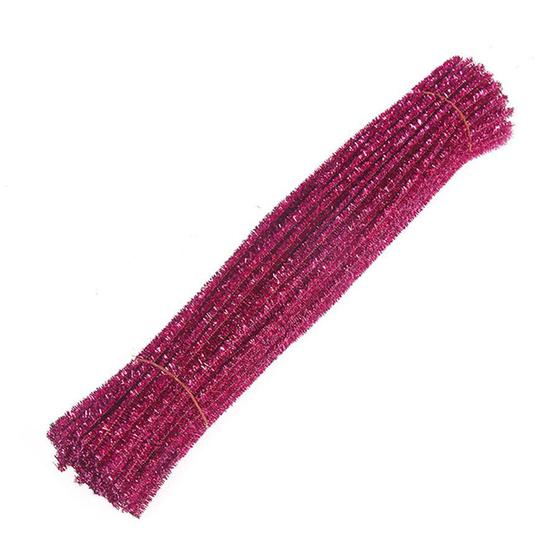 Imagem de Haste De Chenille Glitter Colorida 30cm - 100 Unidades - Artlille