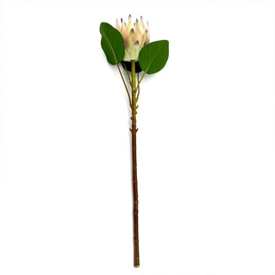 Imagem de Haste de Flor Artificial Protea Frosted com Coat Salmão 50 cm F04 - D'Rossi