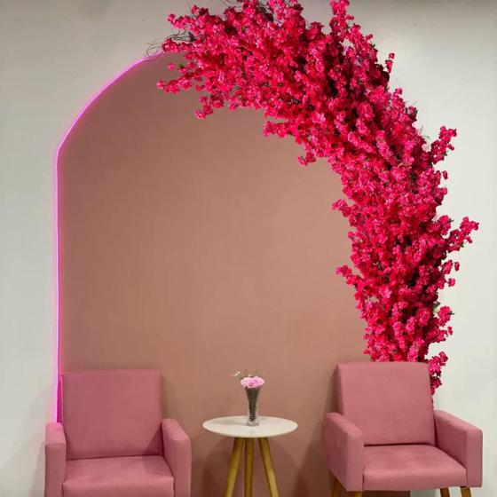 Imagem de Haste de Flor de Cerejeira Artificial 18 Unidades - Ideal para Decorações Aconchegantes e Delicadas