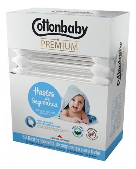 Imagem de Haste Flexivel Cottonbaby Premium Com 50 Un Hastes Flexiveis