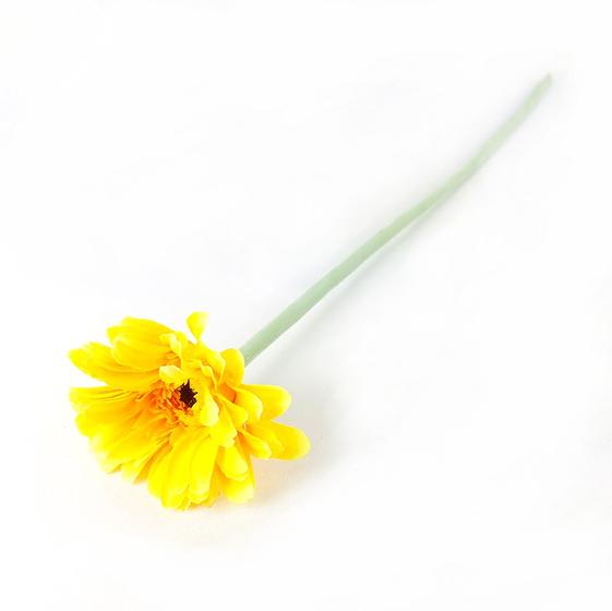 Haste flor gérbera amarela 62cm - Berlin Decor - Plantas Artificiais -  Magazine Luiza