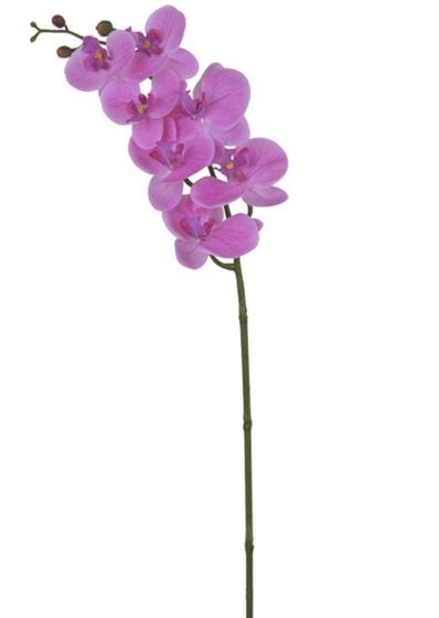 Imagem de Haste Flor Orquídea Phalaenopsis Real Toque c/Coat x7 73cm