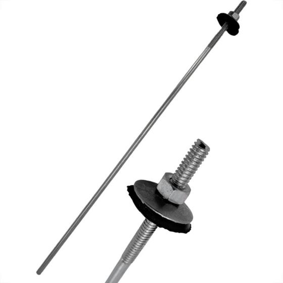 Imagem de Haste Para Telha Toralf 1/4'' X 400Mm Com Kit Vedacao Pacote Com 25 Pecas