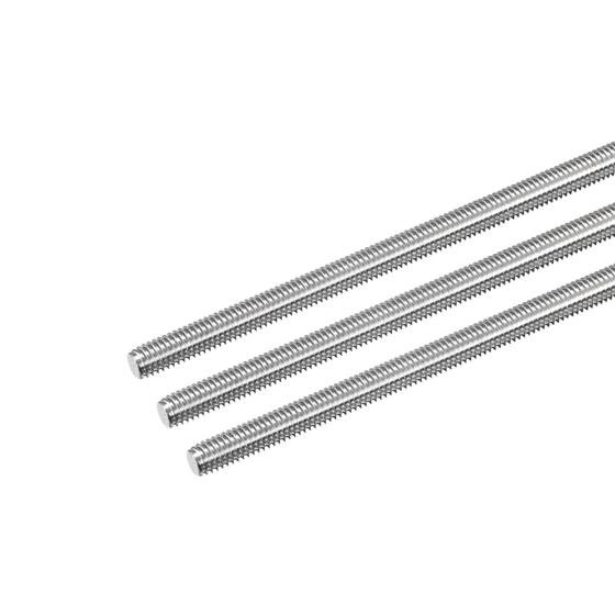Imagem de Haste rosqueada MECCANIXITY M6 x 450 mm, aço inoxidável 304, pacote com 3 unidades