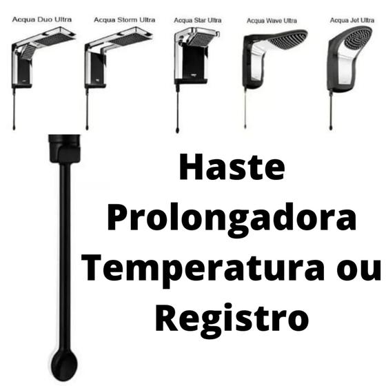 Imagem de Haste Vareta De Troca Temperatura Ducha Acqua Ultra Preta - Lorenzetti