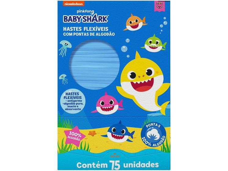 Hastes Flexíveis Baby Shark Cremer 75 Unidades Menor preço em Hastes Flexíveis Baby Shark Cremer 75 Unidades
