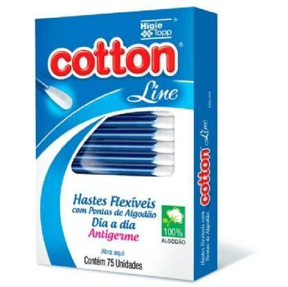 Imagem de Hastes flexíveis cotton line - 75 unidades  000008 - higie-topp 