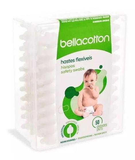 Imagem de Hastes Flexíveis Ponta Especial Bellacotton Baby C/50 Unid.