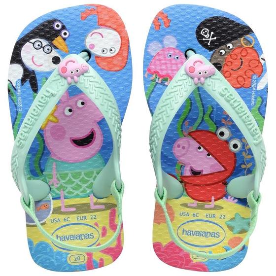 Imagem de Havaianas Baby Peppa Pig Azul Lavanda